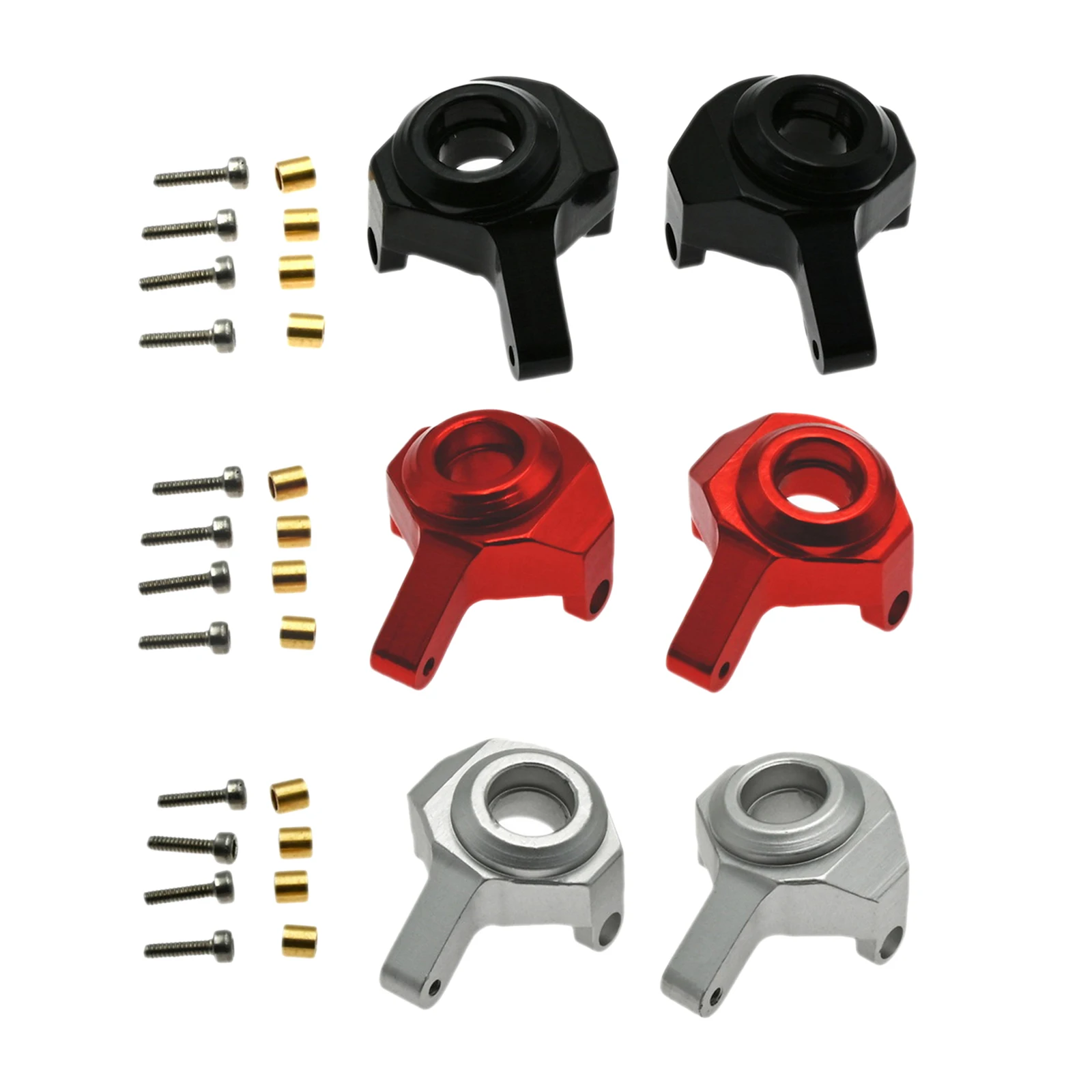 

RC Crawler Aluminum Alloy Steering Knuckles for Axial SCX24 90081 AXI00002 RC Crawler Model Car Modified Replacement Parts