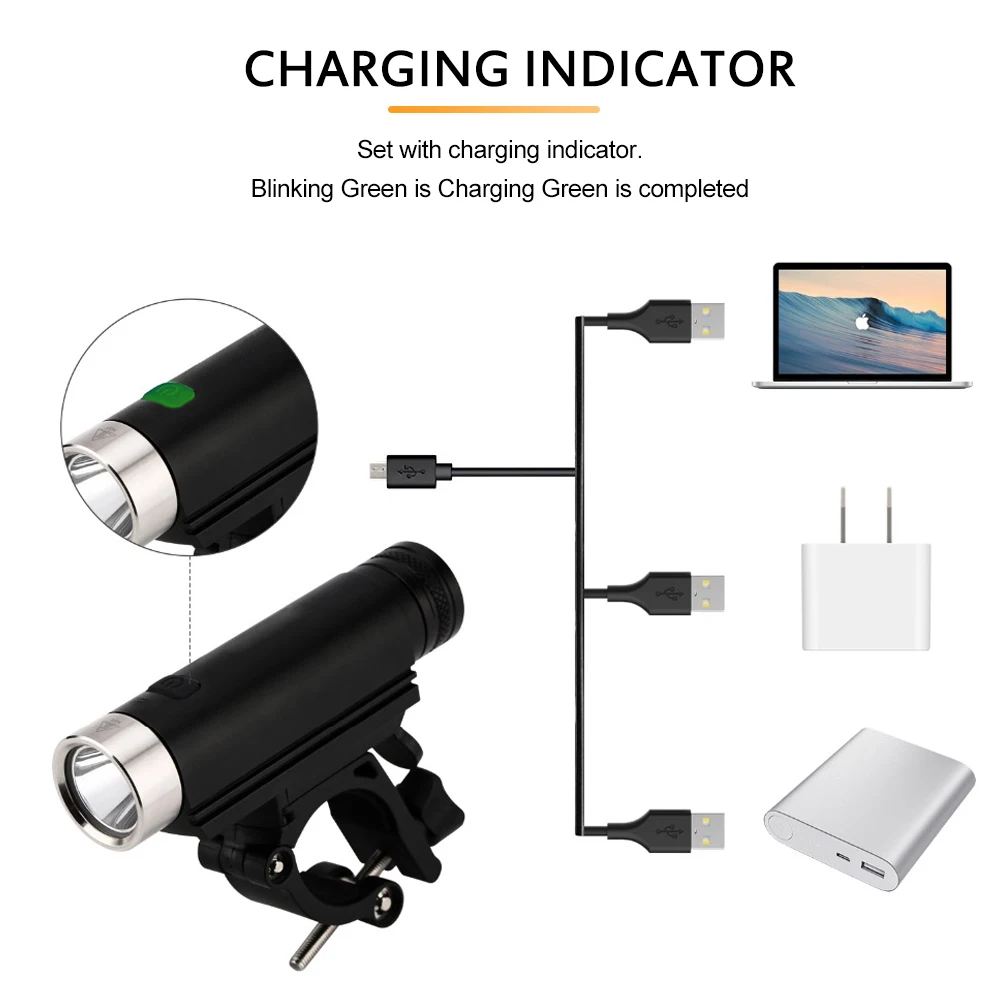 Asafee XM L2 светодиодный велосипедный светильник 850LM 5 режимов USB Перезаряжаемый
