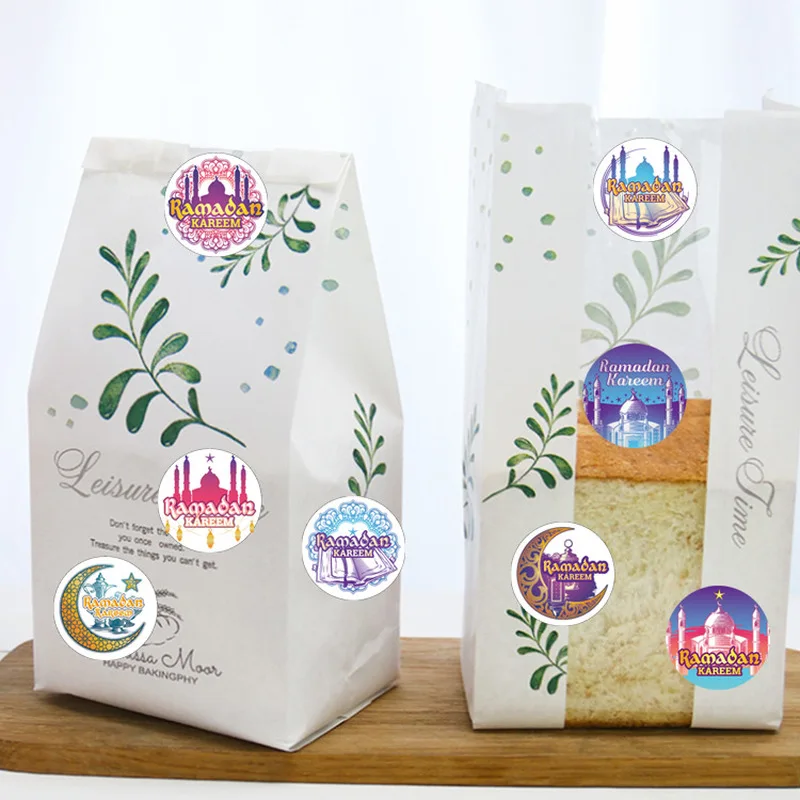 120 шт. Рамадан ИД Мубарак украшения бумажная наклейка Подарочная этикетка