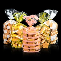 50pcs plastic candy bag biscuit cookie packing bags christmas gift birthday party decoration supplies wedding favors baby shower