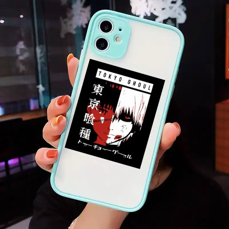 

Japan anime Tokyo Ghoul Phone Cases matte transparent For iphone 7 8 11 12 plus mini x xs xr pro max cover