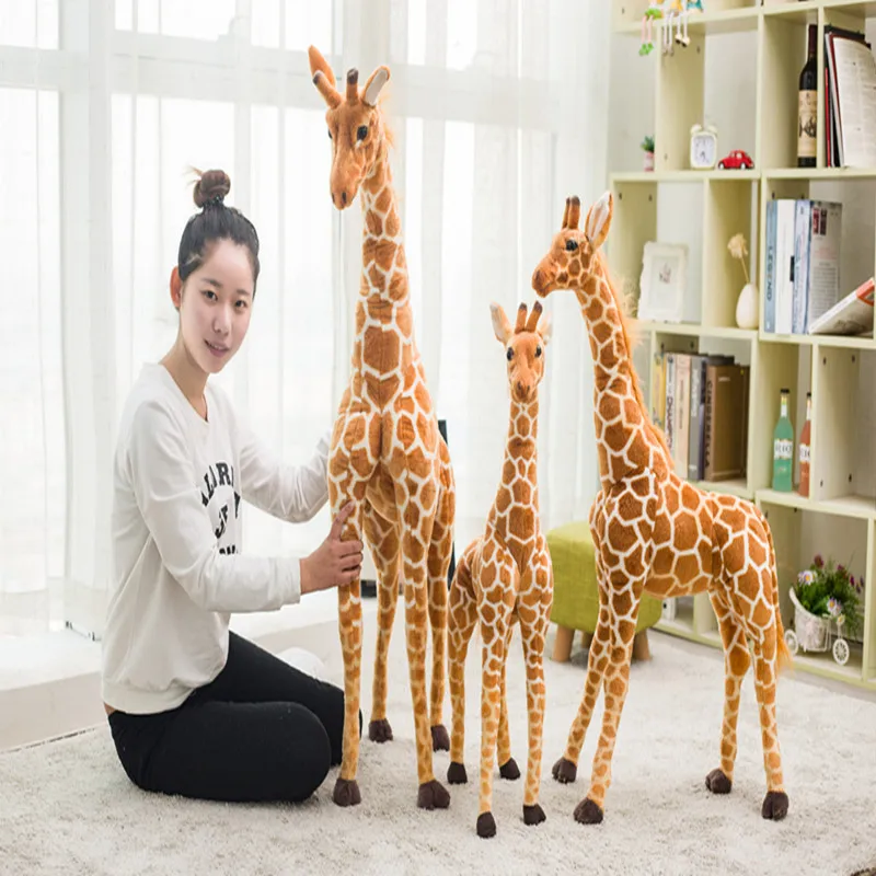 1 шт. плюшевая игрушка Жираф 60 120 см|birthday gift|giraffe plushgiraffe plush toy |