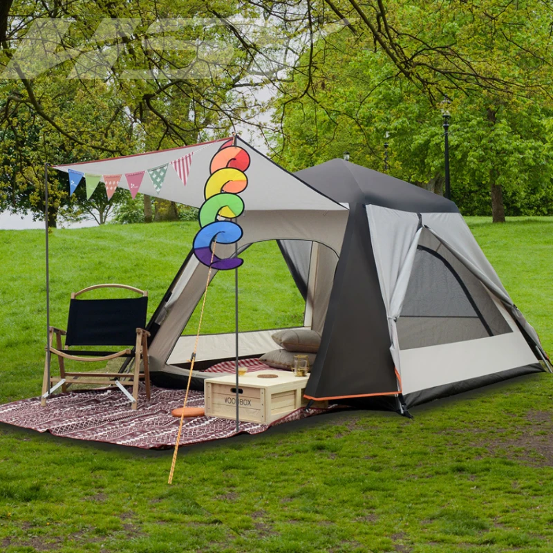 

Family Camping Automatic Tent 3-4 Person Large Space Tents Automatic Opening Waterproof Self-Driving Breathable Hiking Tent