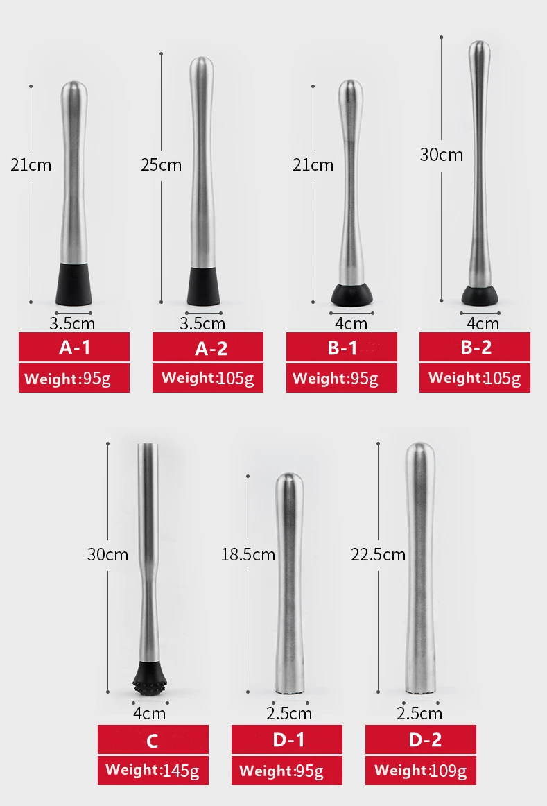 Палочка из нержавеющей стали для смешивания напитков фруктов Мохито коктейльный