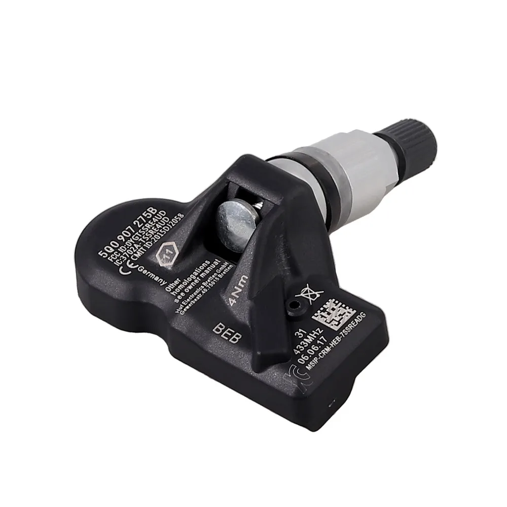 Justech 433 МГц TPMS датчик давления в шинах Автомобильный датчик давления в шинах датчик s 5Q0907275 для VW Audi Skoda Porsche Bentley
