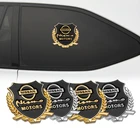 2 шт. 3D металлический автомобильный Стайлинг боковое окно Автомобильная дверная наклейка украшение для Nissan Nismo X-trail Almera Qashqai Tiida Teana аксессуары