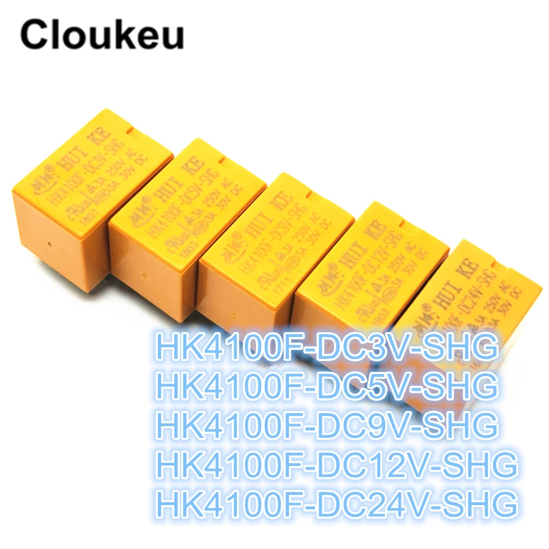 Реле DIP6 HK4100F- DC3V DC5V DC9V DC12V DC24V -SHG 3В 5В 9В 12В 24В 3A | Обустройство дома