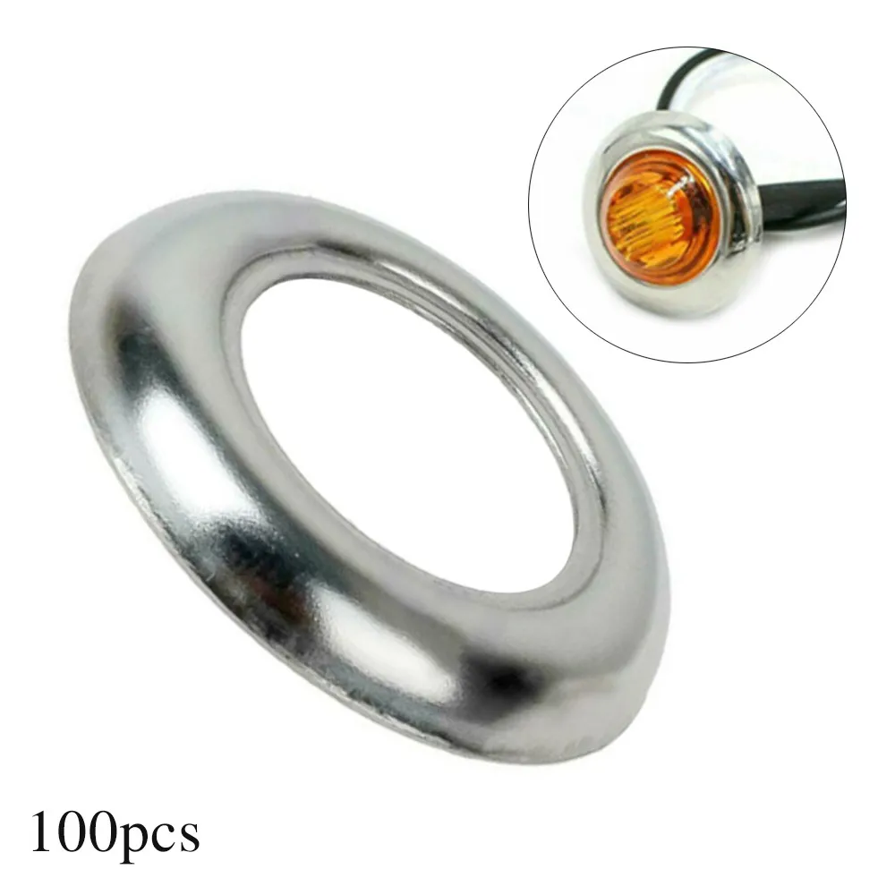 

Круглая Хромированная крышка из нержавеющей стали, 100x, подходит для поверхностного монтажа 3/4 дюйма, внешние кнопки, Аксессуары для автомоб...