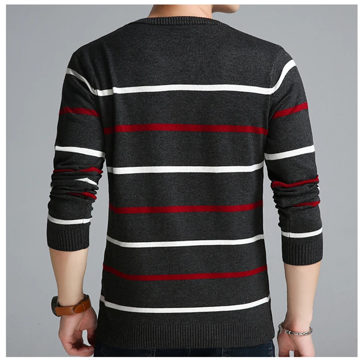 Свитер мужской Повседневный пуловер с круглым вырезом Мужская Осенняя