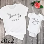 Забавная детская футболка для мамы, 2022 хлопок, одинаковая семейная одежда, семейный образ, футболка, одежда для маленьких Пап