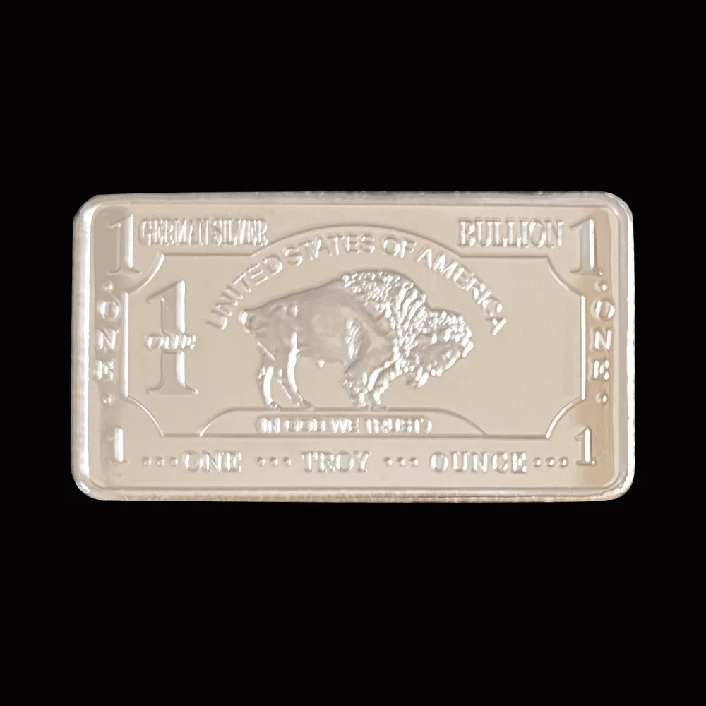 10 шт. Мятная 1 Тройная унция буйвол Немецкая Серебряная слитка копия монет