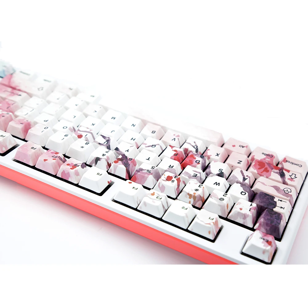 Краситель Subbed pbt Keycap Вишневый профиль fit gk64 колпачки для ключей|Клавиатуры| |