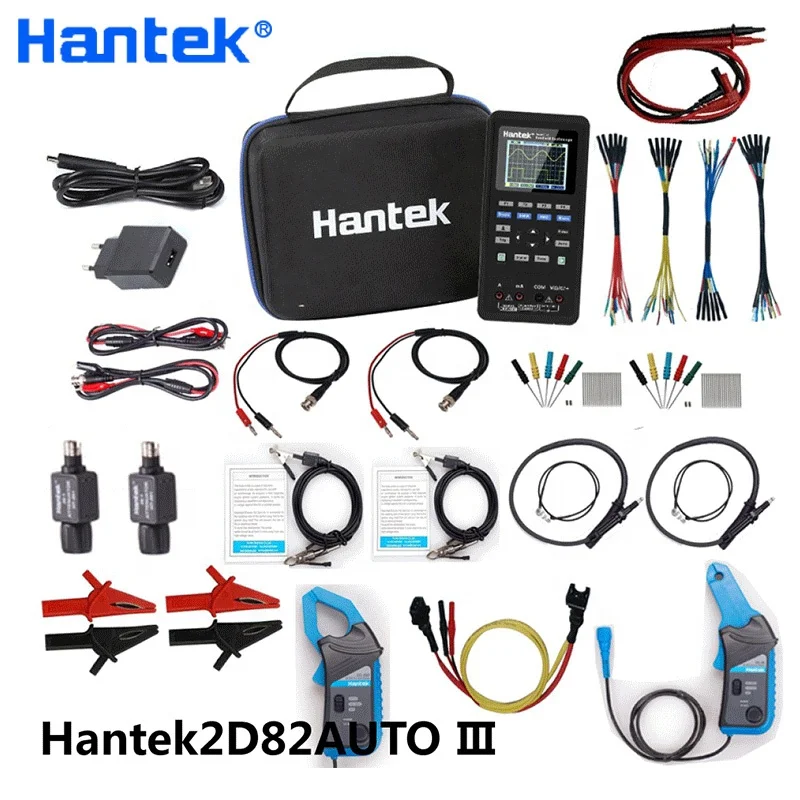 

Hantek2D82Auto III Kit 4 in 1 Automotive Digital Oscilloscope + Multimeter +Automotive Diagnosis+Waveform Generator