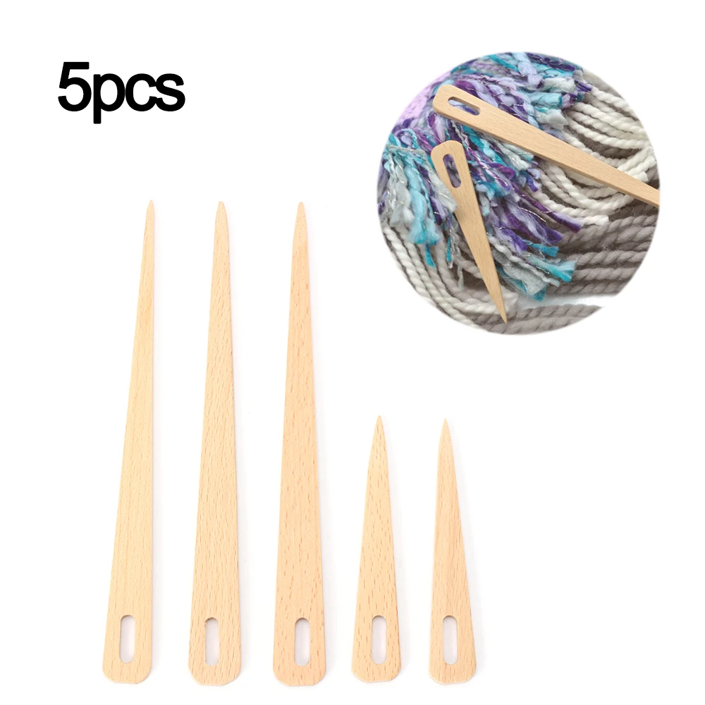 Игла с большими глазами 5 шт. деревянный гобелен Дарнинг вязание рукоделие шитье