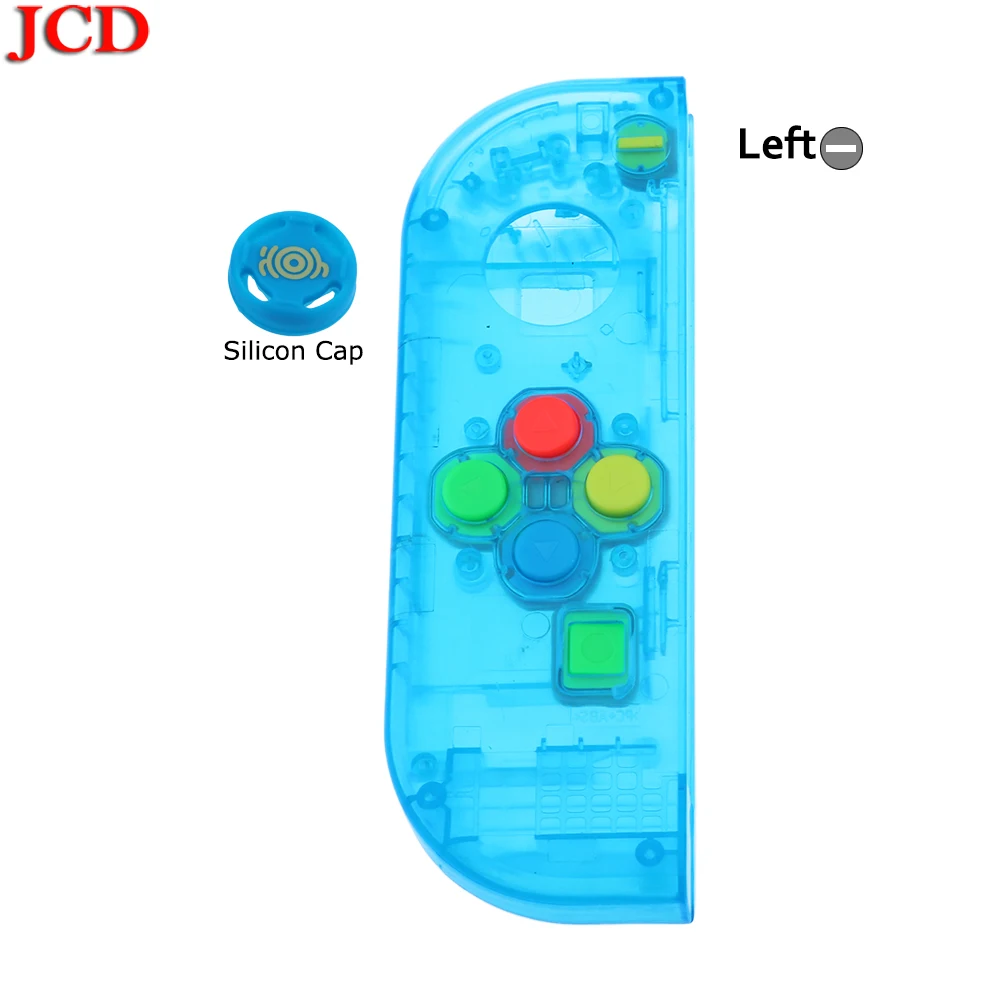 JCD прозрачный цвет DIY для Joy-Con корпус чехол для kingd контроллер NS оболочка игровая консоль для переключателя влево или вправо - Цвет: No7  Left