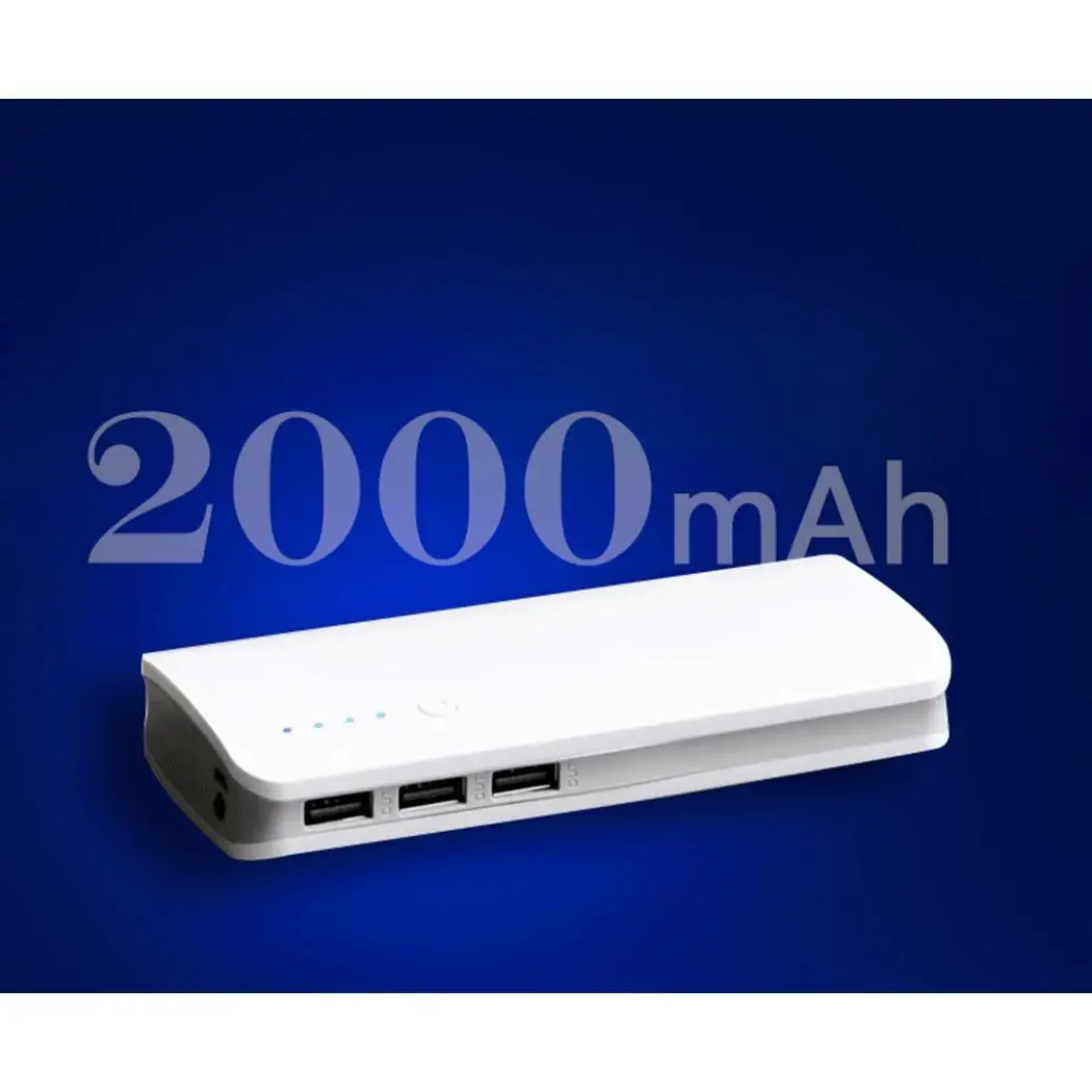 20000mAh power Bank 3 Портативное зарядное usb-устройство светодиодный 5V 1A внешний
