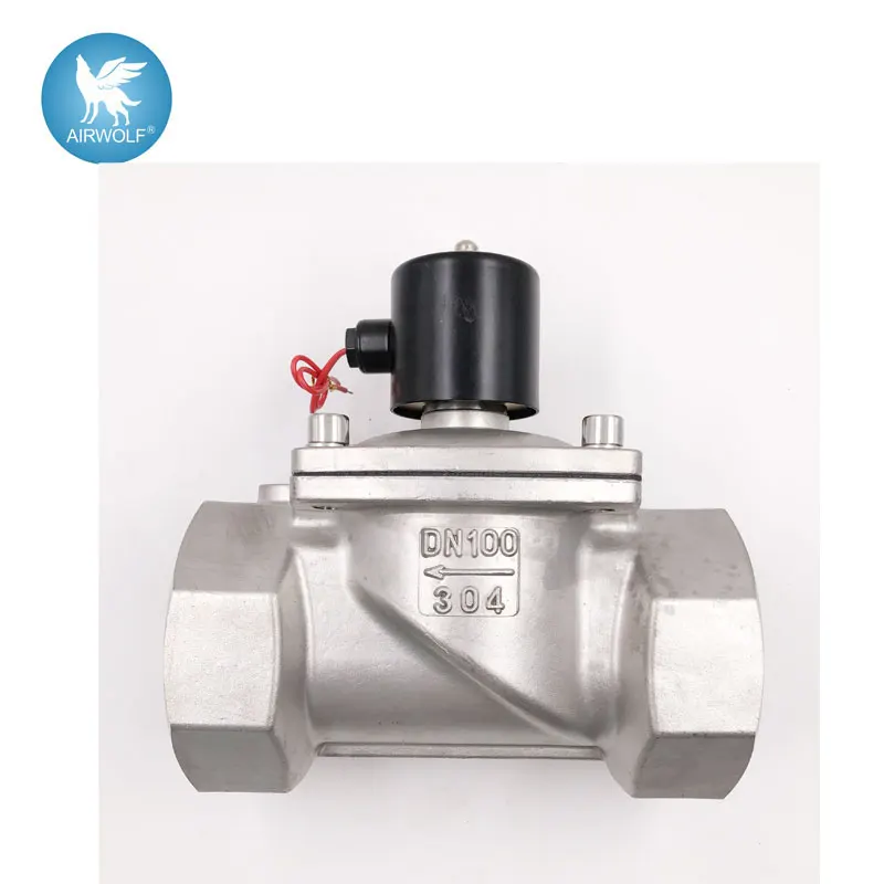 

Соленоидный клапан водонагревателя из нержавеющей стали 304, 2S1000-100, 4 дюйма, ирригационный Соленоидный клапан, таймер воды