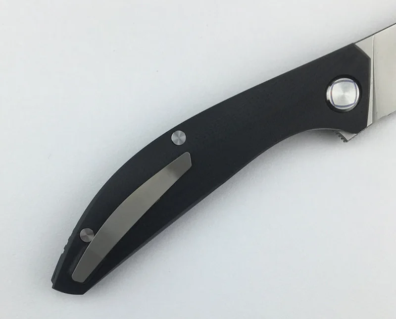 GREEN THORN SIGMA Flipper folding knife D2 blade titanium+ G10 steel handle outdoor camping kitchen fruit knife EDC tool