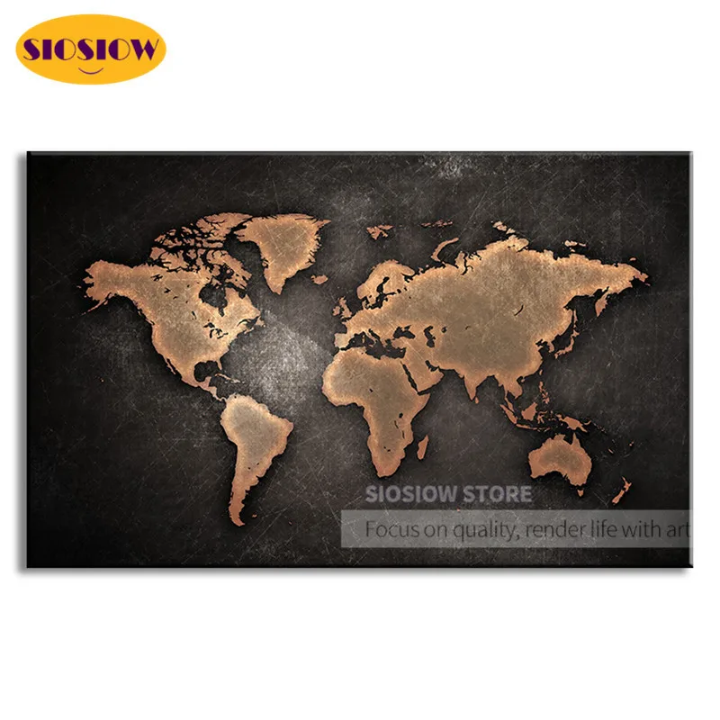 Алмазная 5D Вышивка с картой мира картина из страз сделай сам полная выкладка