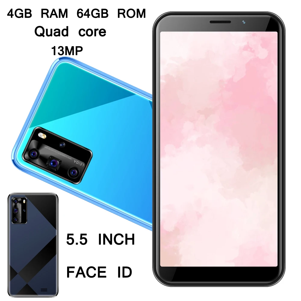 

4G RAM 64G ROM Y5p Smartphones Face ID 5MP+13MP Front/Back Camera 5.5 inch Wifi Mobile Phones Quad Core Unlocked Global Version