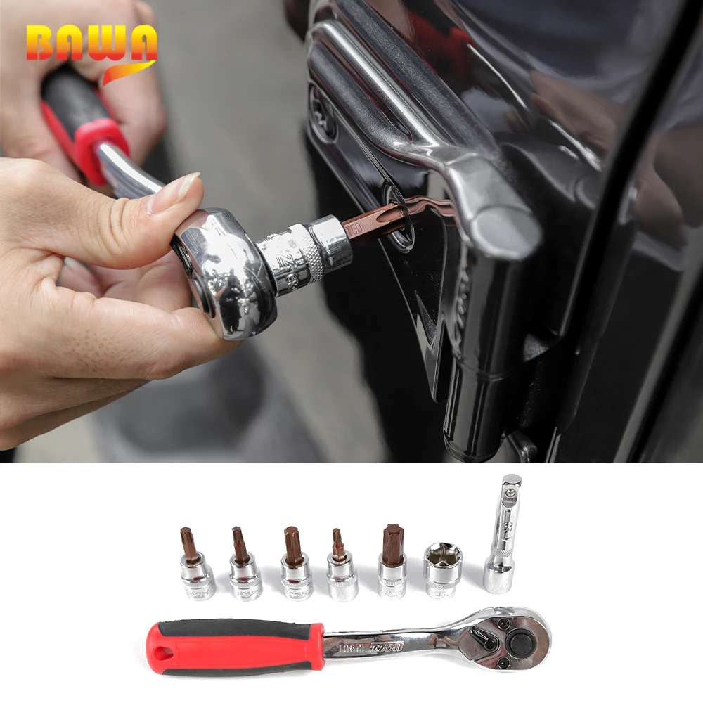 

BAWA Hand-held Disassembly Tools for Jeep Wrangler JK JL 2007+ Screw Demolition Wrench Replacement Tool Kit for Car Accessories