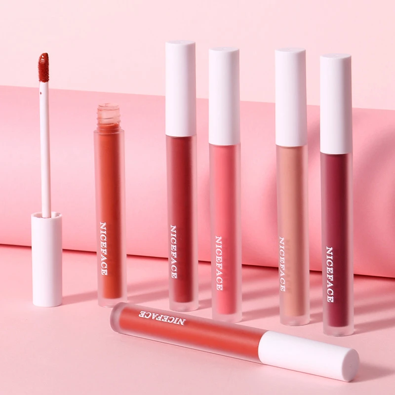 Матовый бархатный блеск для губ 12 цветов водостойкий стойкий жидкая помада