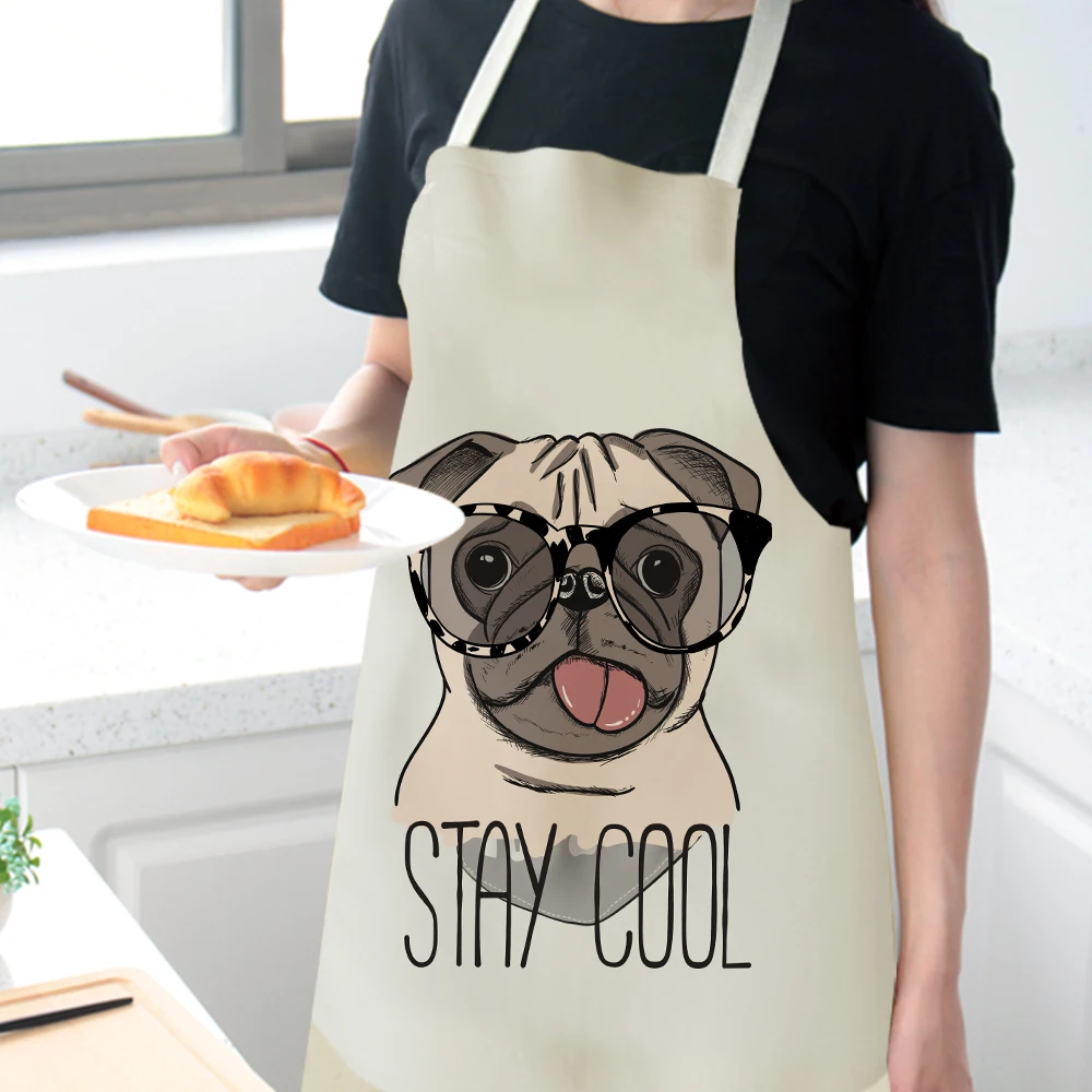 Silstar Tex Детский фартук для собаки джентльмен шапка с очками забавные фартуки