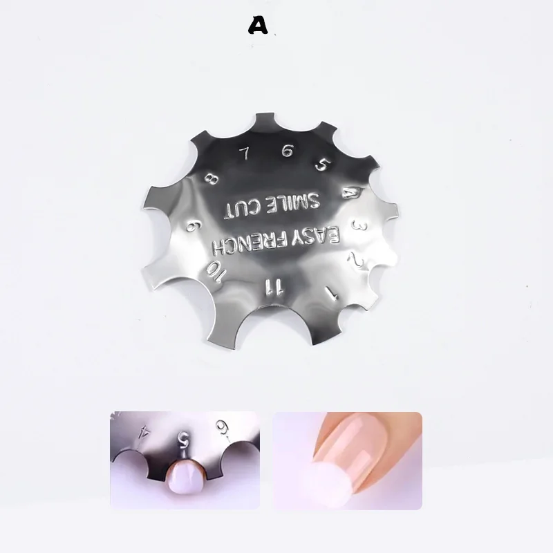 1 шт. трафарет для маникюра с линией краев и легкой французской улыбкой триммер