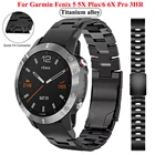 Ремешок из титанового сплава для наручных часов Garmin Fenix 6 5 5X Plus6 6X Pro 3 3HRforerunner 935 945, 22 26 мм