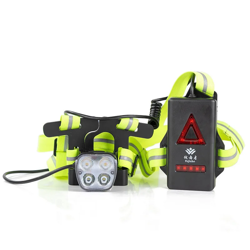 

4 LED Running Light Outdoor Running Waterproof Night Running Light Highlight Rechargeable Headlight Hiking Clibing Warning Light