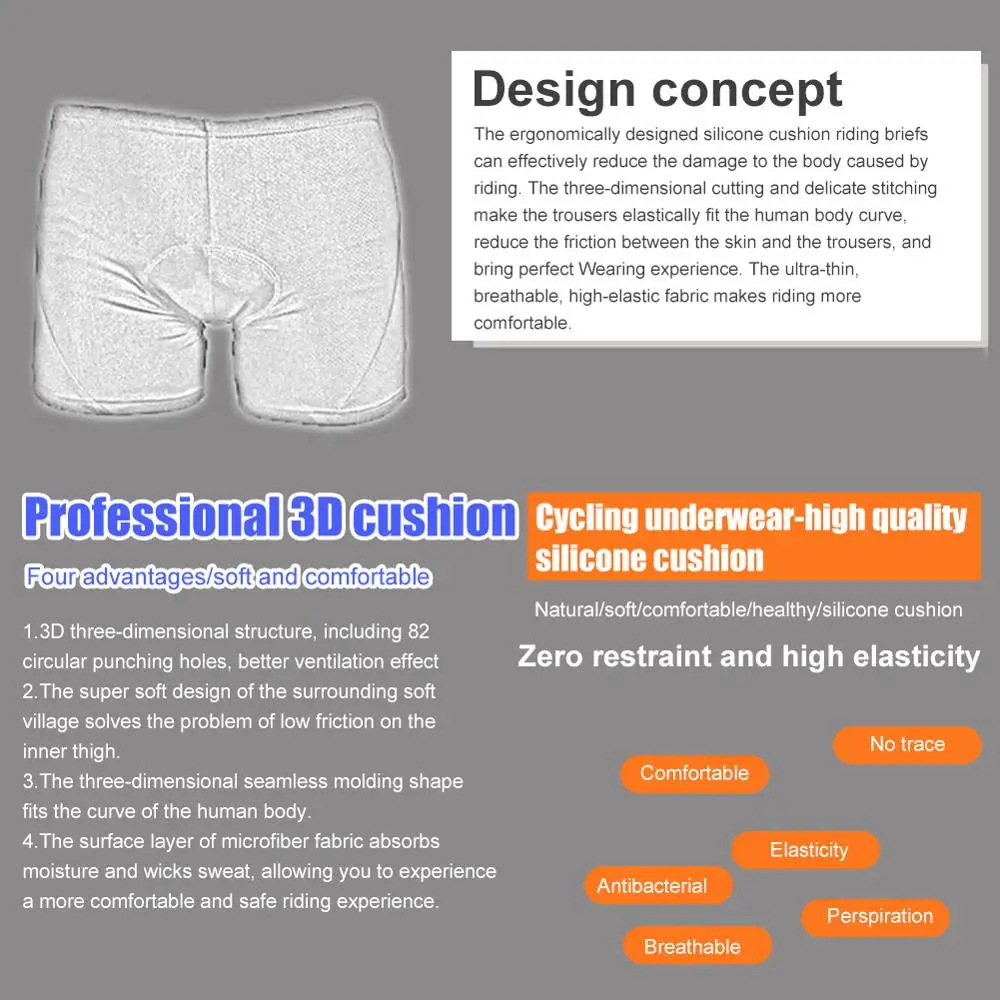 

Cycling Shorts 5D 20D Men's Underpants Mountain Bike Shorts Bicycle Padded Underwear for Bicycle Downhill Vtt Short