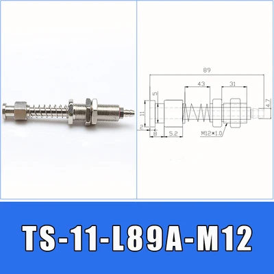TS-11-L89A-M12 Большая голова 11 мм OD присоска манипулятор кронштейн для устройств аппаратные средства боковой хвост воздухозаборник Вакуумная присоска механическая рука M12 M10 - Цвет: TS-11-L89A-M12
