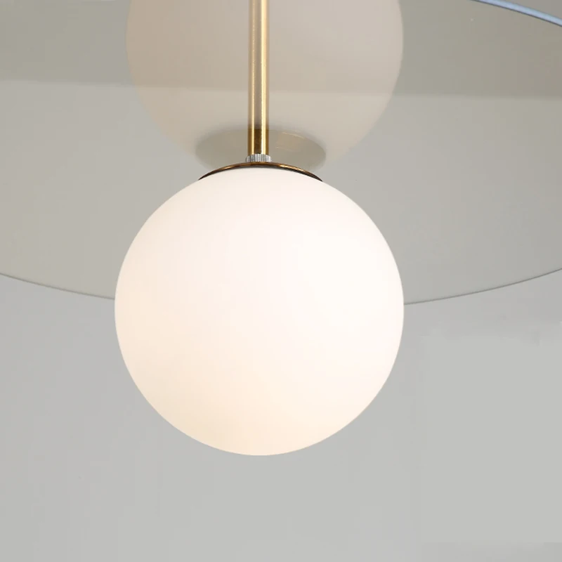 Современные стеклянные шаровые подвесные светильники светодиодный подвесной
