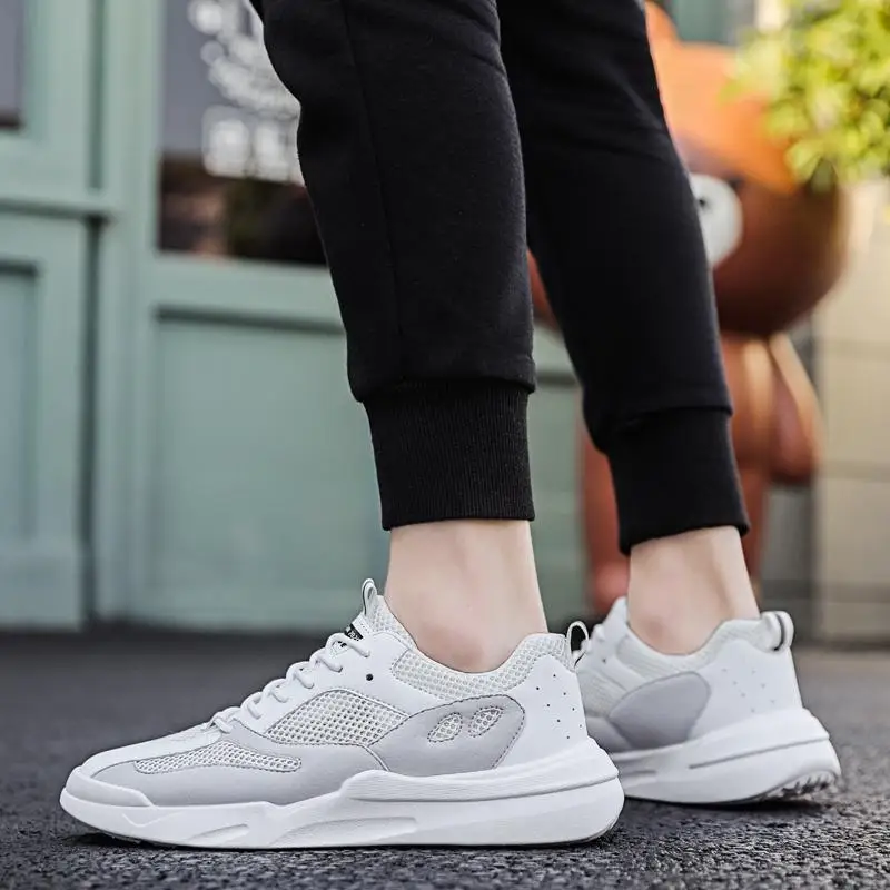 

New Autumn Men Sneakers Breathable Mesh Sport Running Shoes Outdoor Fitness Non-slip Hard-wearing Lace-up Jogging Walking Shoe