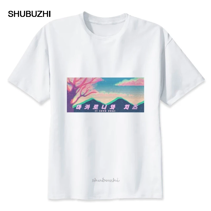 Парным уличная Мужская футболка с круглым вырезом и эстетическое хипстер одежда