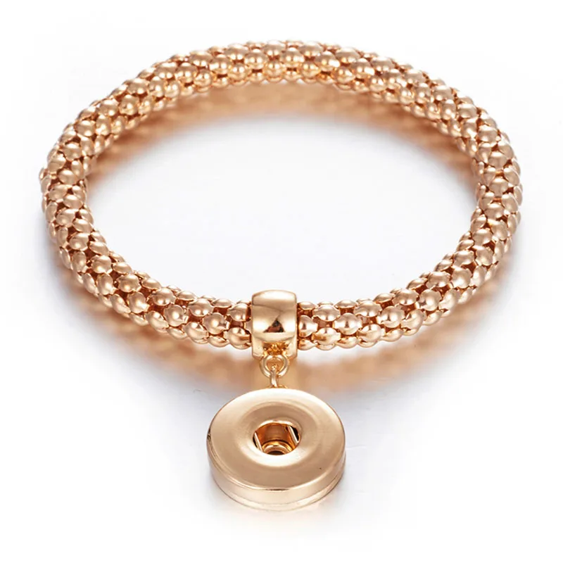 Новый позолоченный посеребренный браслет для женщин подходит DIY 18 мм оснастки