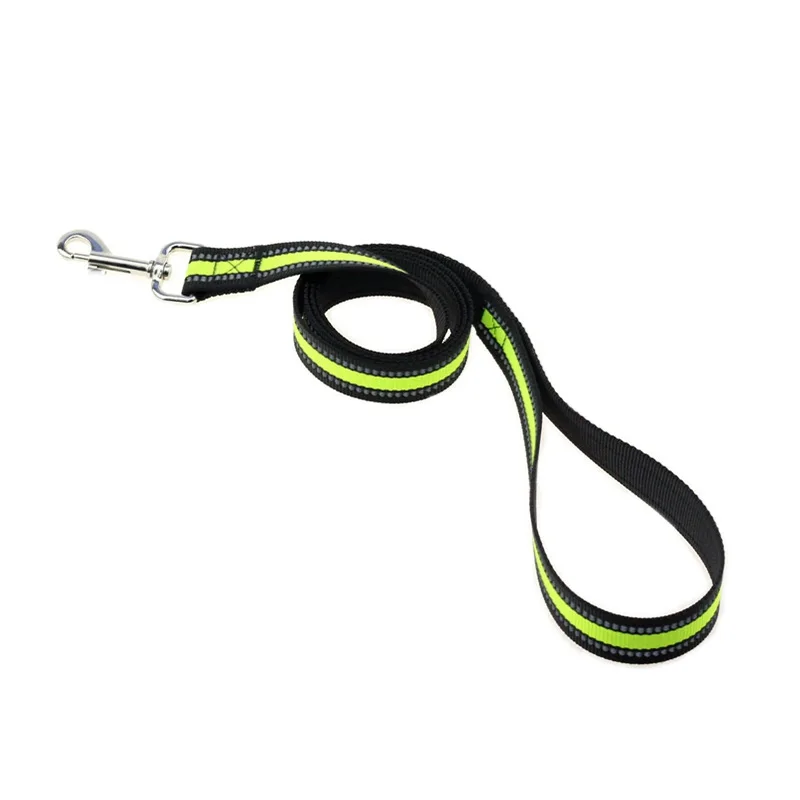 

Outdoor Pet Supplies Nylon Reflective Large Dog Collar Green Adjustable Dog Leash Orange Cat Necklace Black Training Dog Light