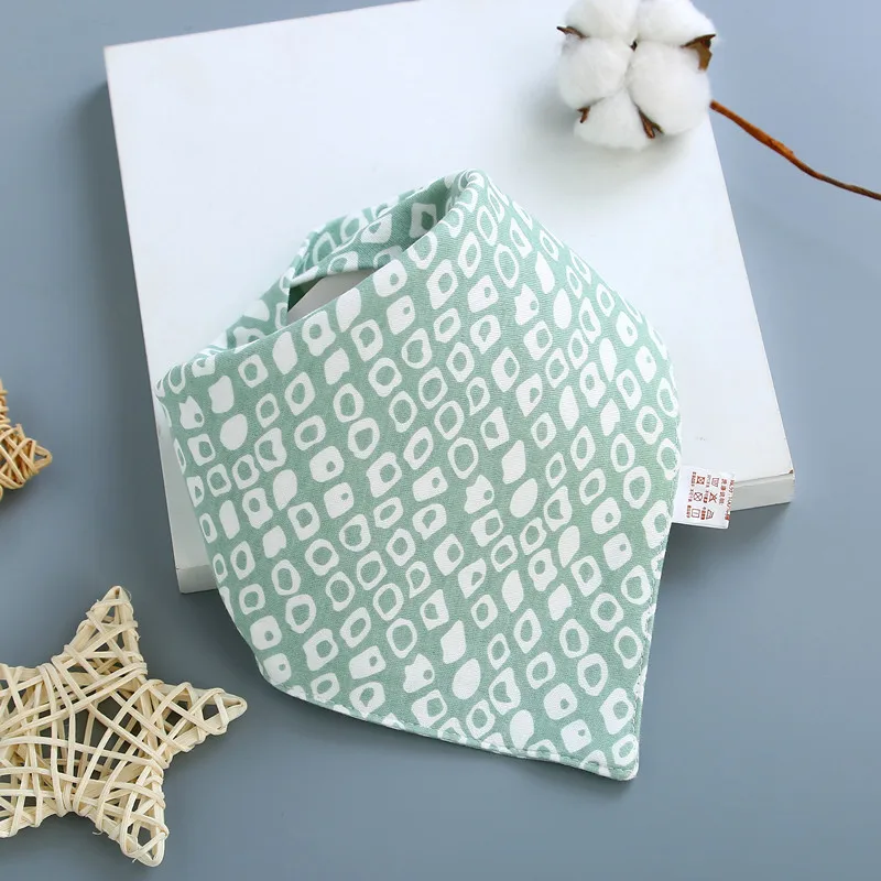 

Baby Bibs for Boy Girl Bandana Bib Burp Cloth Print Animal Triangle Cotton Baby Scarf Meal Collar Burp Baby Accessories
