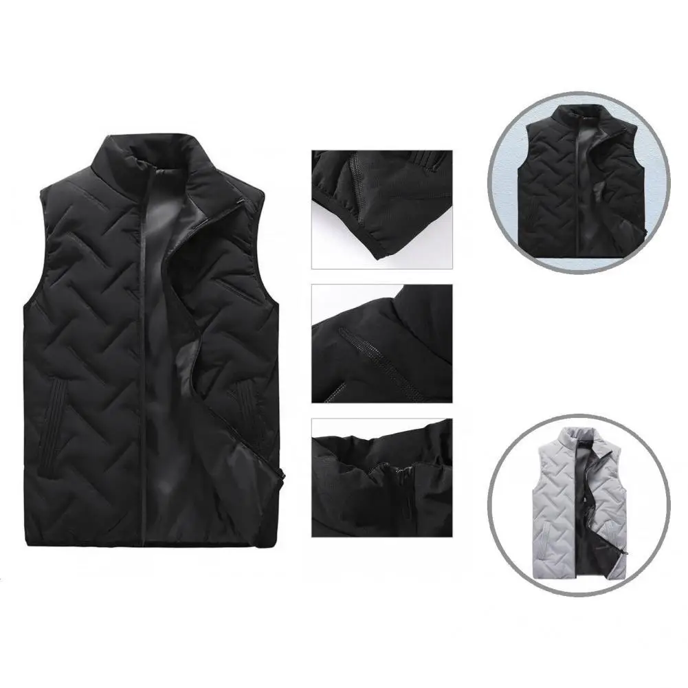 

Winter Waistcoat All Match Fashionable Sleeveless Soft Zip-up Winter Vest