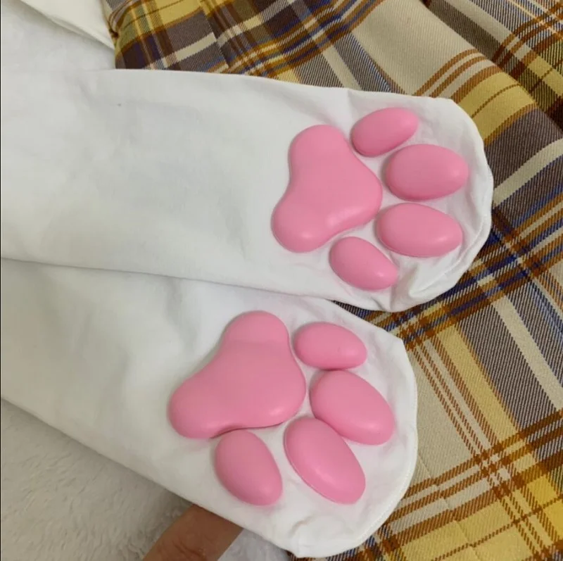 Cosplay&ware Over Knee Kawaii 3d Cat Pad Kitten Paw Socks Girl Lolita Cosplay Velvet Leggings Overknee Thigh High Long Stockings 60cm -Zentai shop online Hd7c93818db234a229eac717651c385673.jpg