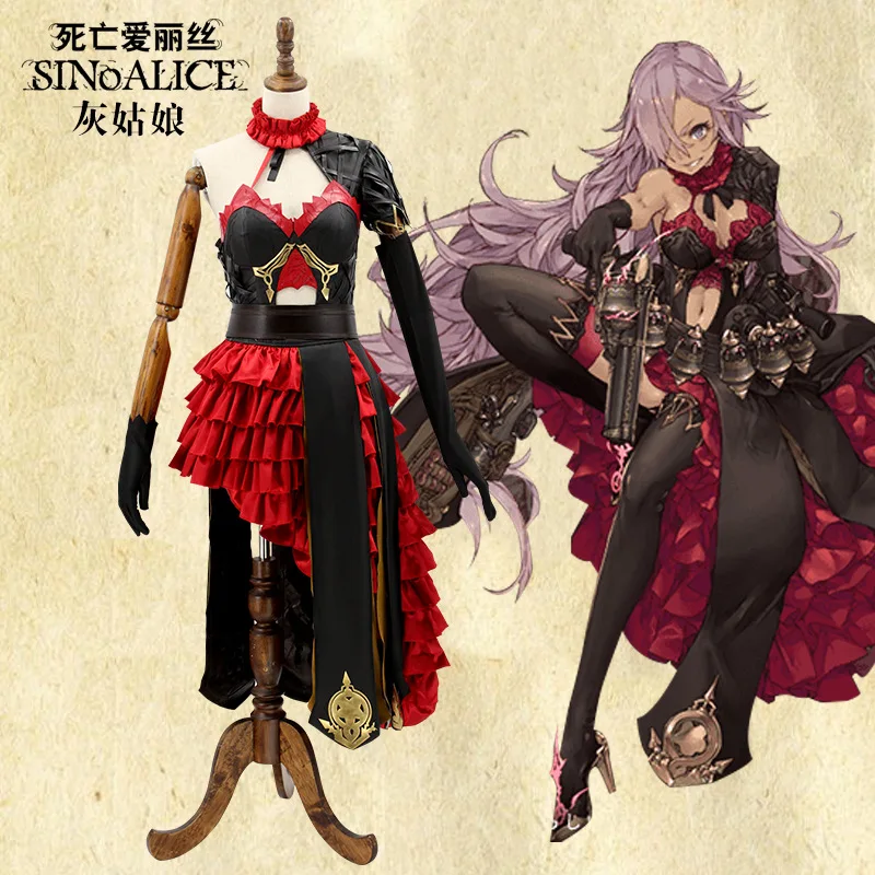 Горячая Хэллоуин костюмы SINoALICE Золушка косплей костюм японская игра-Аниме