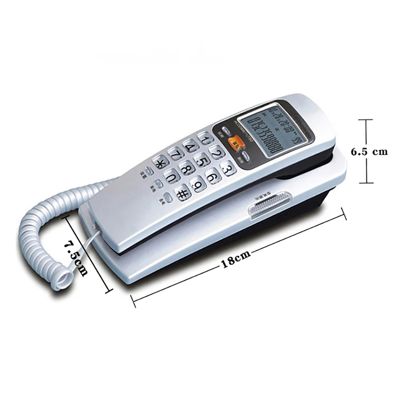 corded phone landline telephone with fsk dtmf caller id ringtone adjustment support callback for home office free global shipping