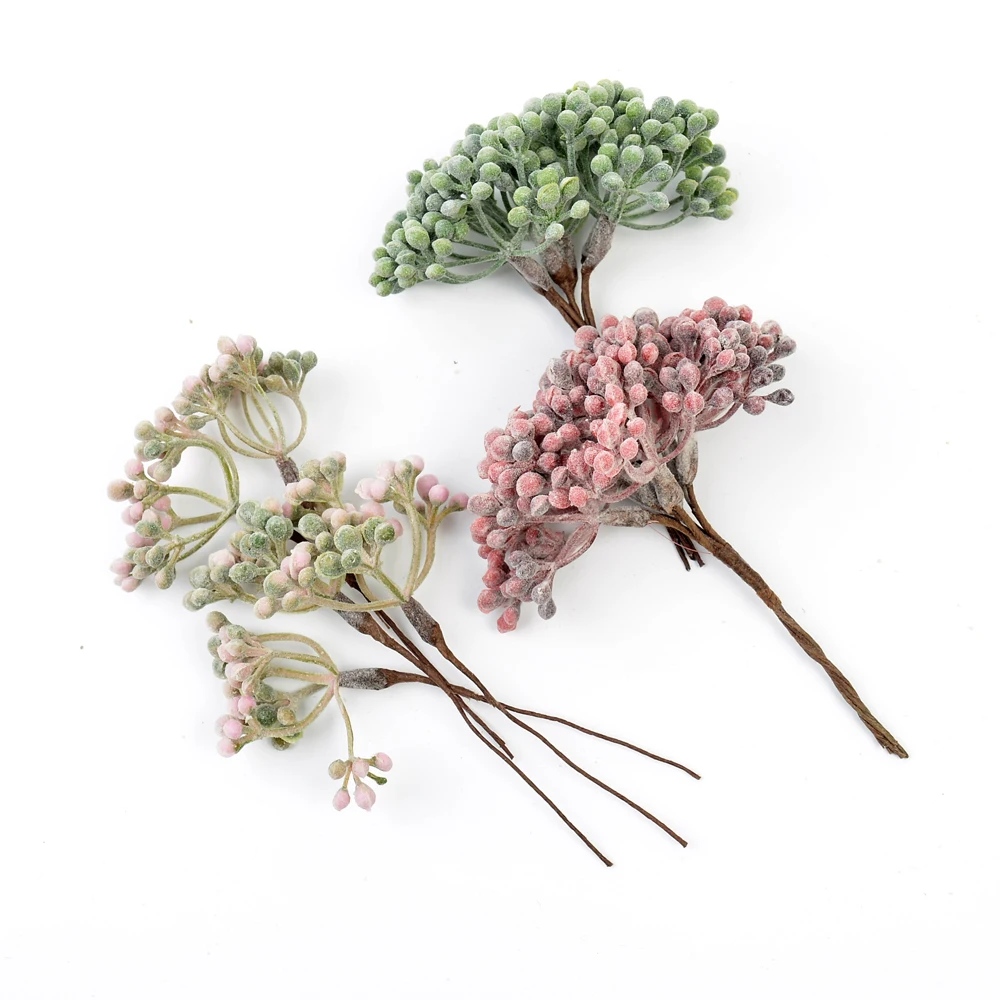 6 шт. искусственный цветок стемен пластиковый букет растений для свадебной