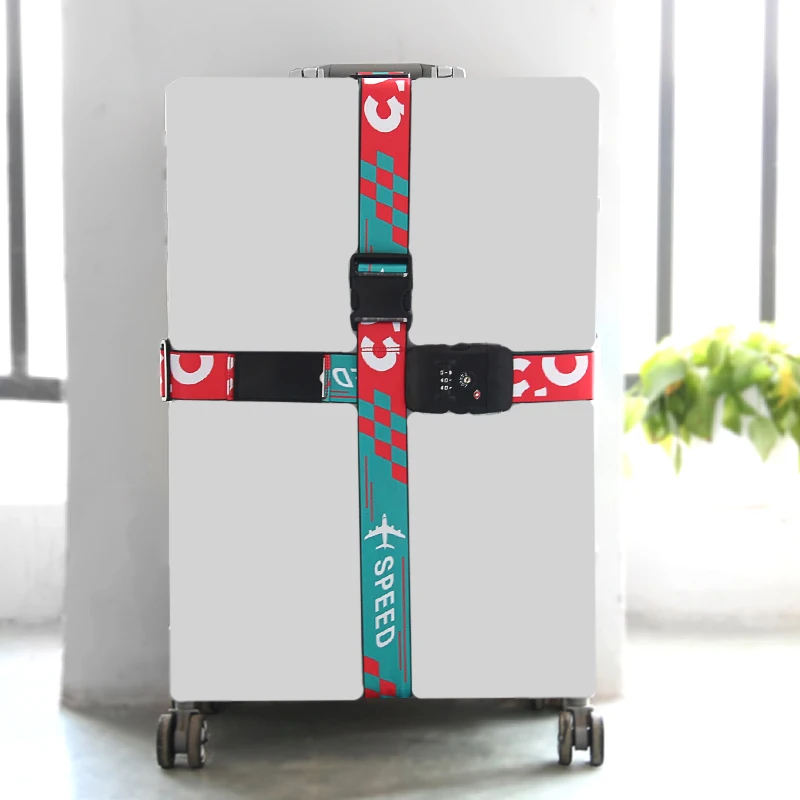 8 видов цветов ремень для багажа Нейлоновый Регулируемый с пряжкой защитный