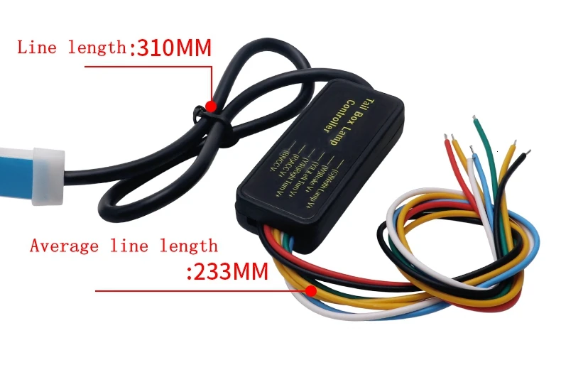 1.2M Car Rear LED Trunk Additional Stop Light Strip Auto Turn Signal Flexible Tailgate Luggage Warnning Lamp | Автомобили и