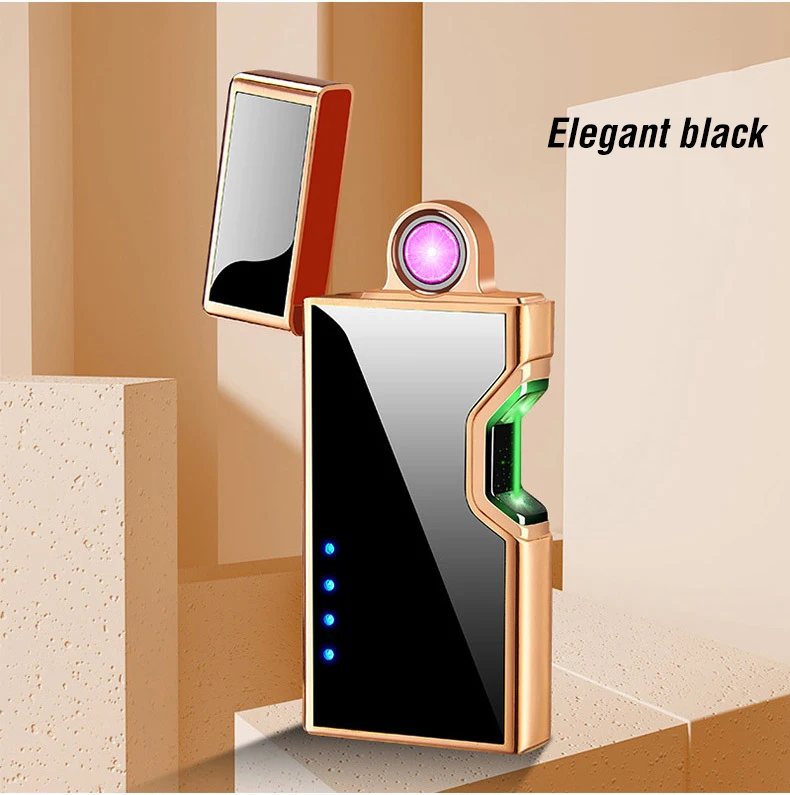 Вращающаяся дуговая USB электрическая зажигалка для сигарет ветрозащитная плазменная Электронная зажигалка с сенсорным зондированием вращающиеся зажигалки металлический подарок для мужчин