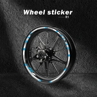 strips motorcycle wheel tire stickers car reflective rim tape auto decals for yamaha yzf r1 yzf r1m yzf r1s yzf r1 yzfr1 yzf1000