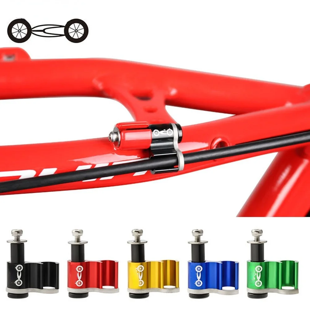 

5pcs Bicycle Aluminum Alloy Oil Line Pipe Conversion Fixed Seat Frame Wire Guide Bike Hydraulic Brake Hose Holder Cable Line