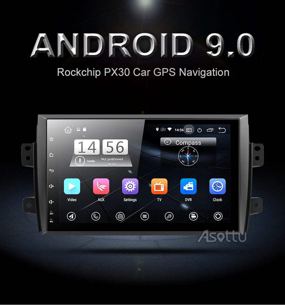 Asottu CTY9060 PX30 автомобильный dvd gps 9,0 для Suzuki SX4 3g wifi gps навигация автомобильный Радио Видео Аудио плеер автомобильный стерео 2 din gps