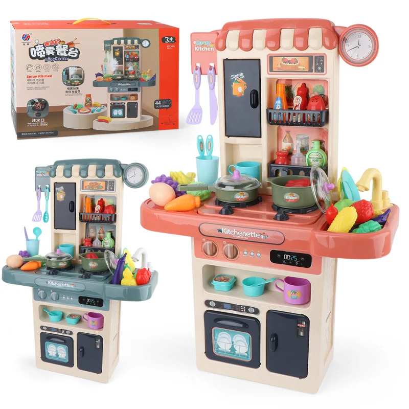 

Детский развивающий кухонный набор-спрей, игрушка, мини-Имитация кухни для девочек, игровой домик, кулинарный костюм, ролевые игрушки